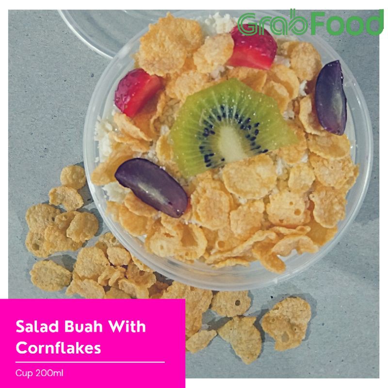 

Salad Buah with Cornflakes