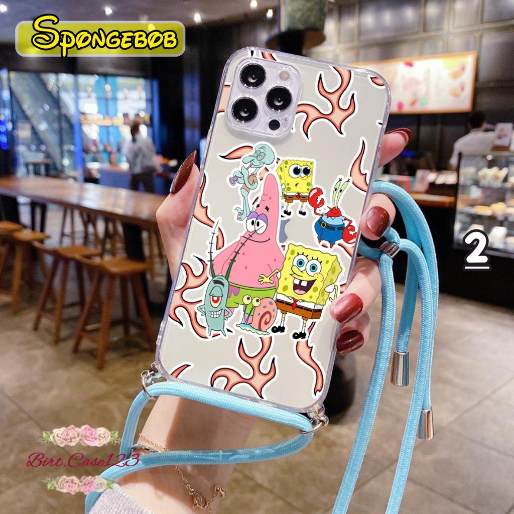 Softcase Slingcase Lanyard Bening SPONGEBOB Infinix Note 8 Hot 9 Play X680 X682 10 Lite BC4487