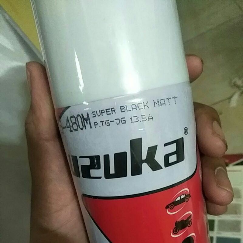 Cat semprot pilok pilox suzuka 300cc murah hitam doff black matt