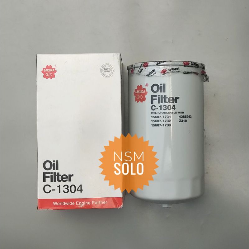 Filter Oil Saringan Penyaring Oli C 1304 Mobil Truk Hino Lohan Sakura