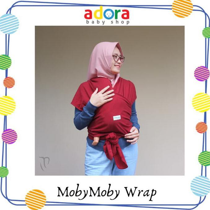 Adora Mobymoby Gendongan Bayi Instan Wrap Gendongan Kain Panjang Baby