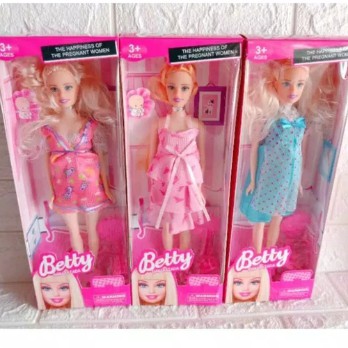 Mainan Boneka Barbie Hamil Perut Bisa di Buka