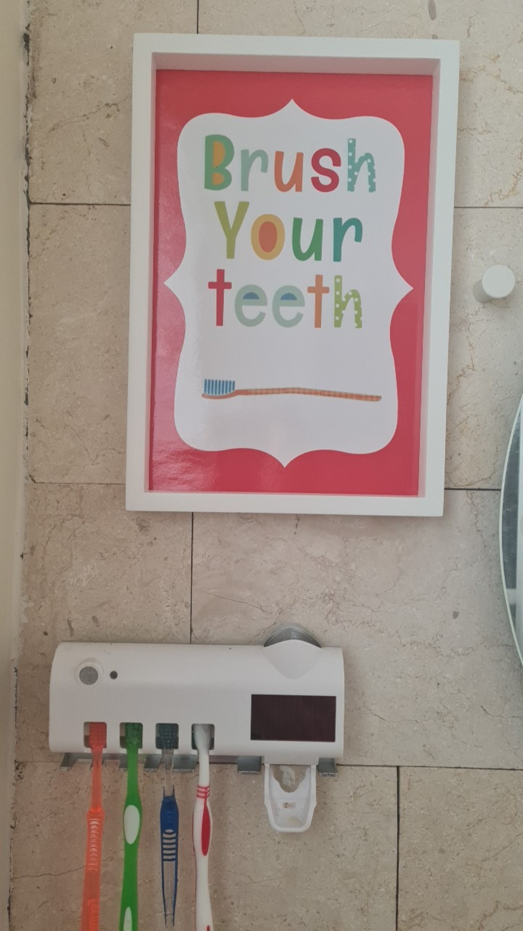 Wooden Poster Bathroom Quote Brush, Wash, Flush, Hang Uk 20x30