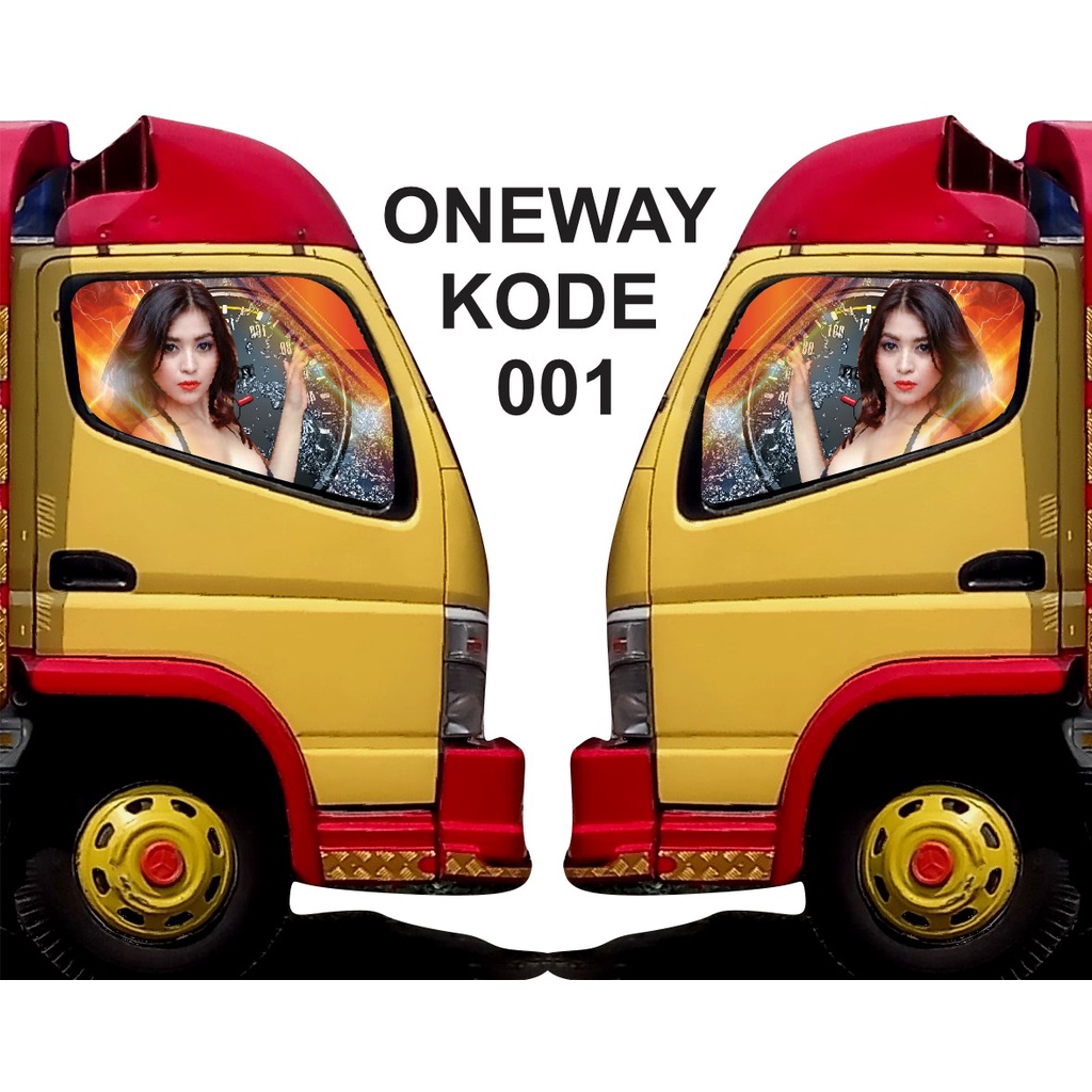STKER MOBIL TRUK ONEWAY TRUCK VISION CANTER DYNA DUTRO RAGASA VARIASI