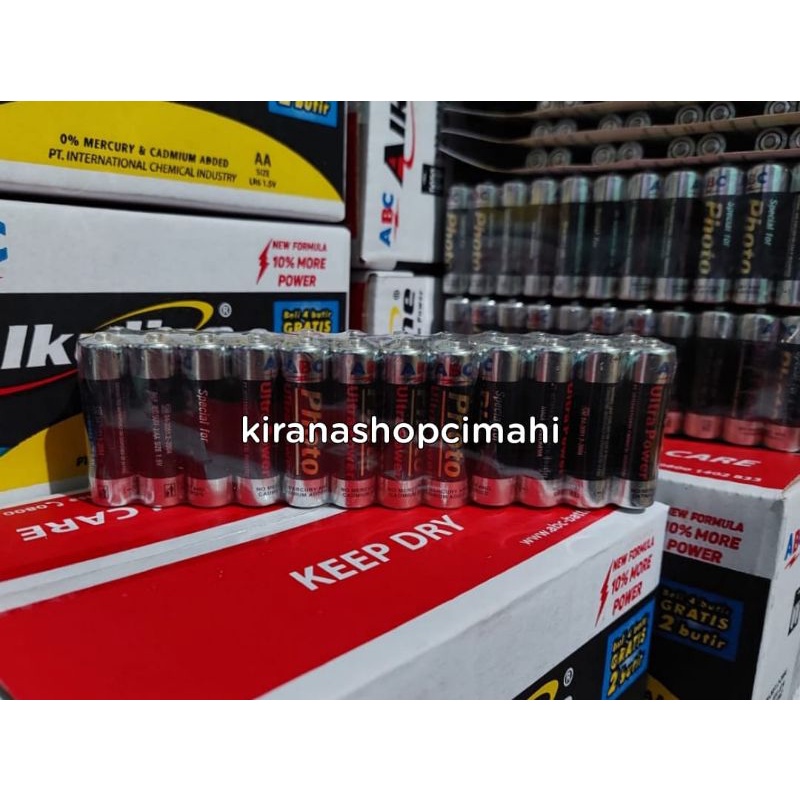 ABC photo AA hitam isi 24 pcs batre / baterai / battery / batu batre