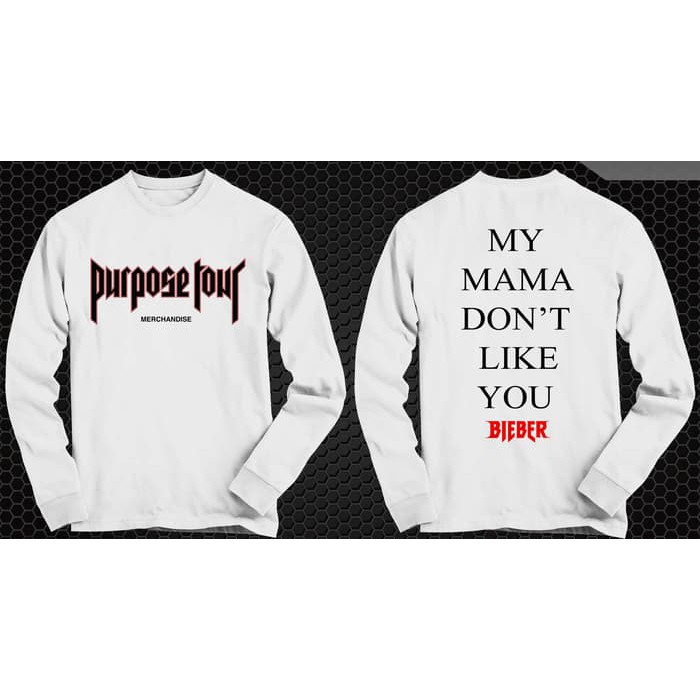 kaos justin bieber purpose tour new