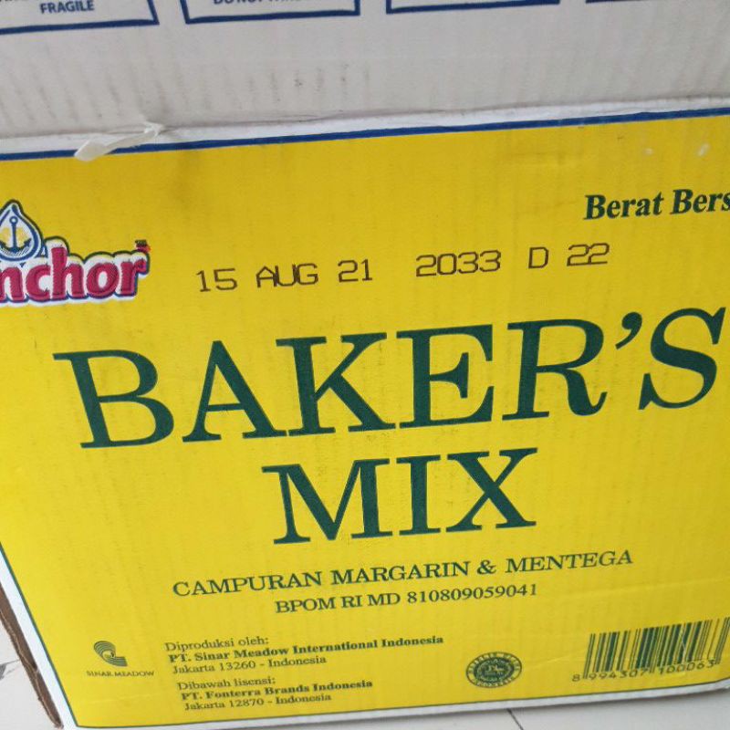 

anchor baker's mix margarine n butter ANCHOR BAKERMIX