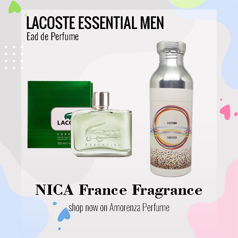 Bibit Parfum Murni LACOSTE ESSENTIAL MEN - ESSEMAN Nica Fragrance 500ml Segel Pabrik