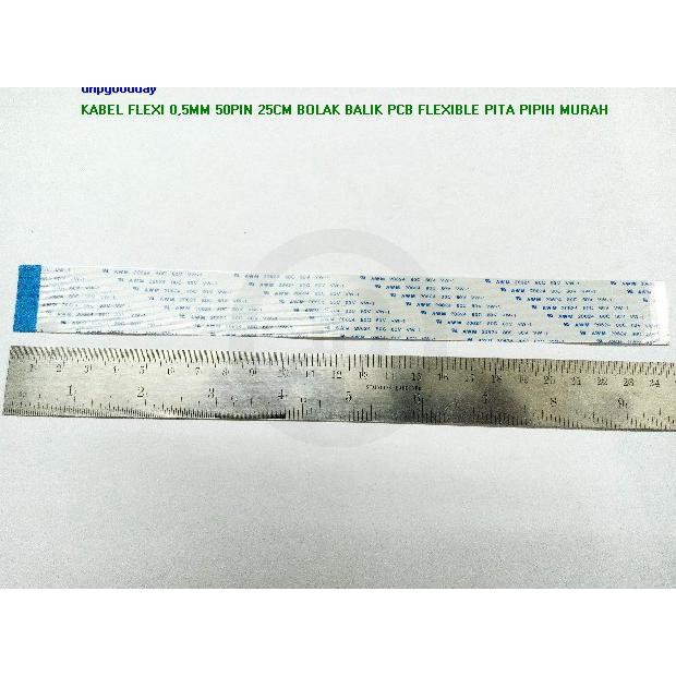 

Kabel Flexi 0,5Mm 50Pin 25Cm Bolak Balik Pcb Flexible Pita Pipih Murah Dnpgood11 Diminati Banget