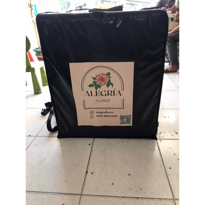 

✨ BISA COD ✨ pelunasan tas custom delivery uk. 60x60x70 dengan rangka+sablon