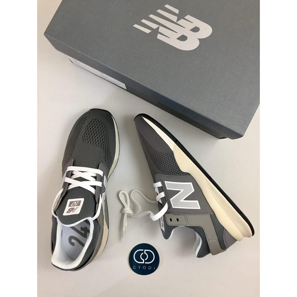 Sepatu New Balance 247 v2 Heritage Grey White Bone Original