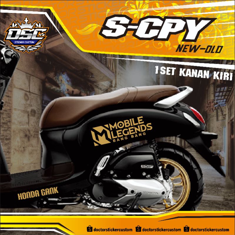 Cutting Sticker Striping Scoopy Mobile legends 2022 new striping scoopy