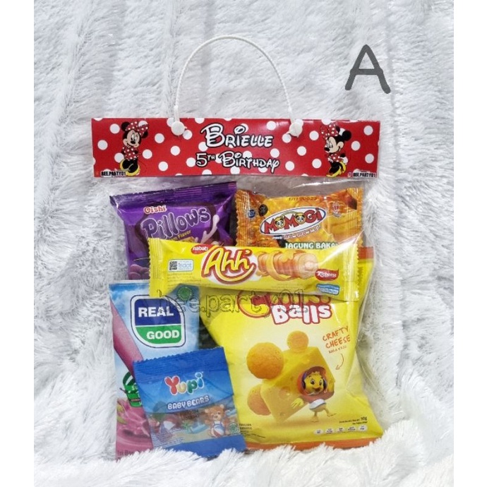 

PAKET A / Paket Snack Ulang Tahun / Snack Ulang Tahun / Souvenir Ulang Tahun