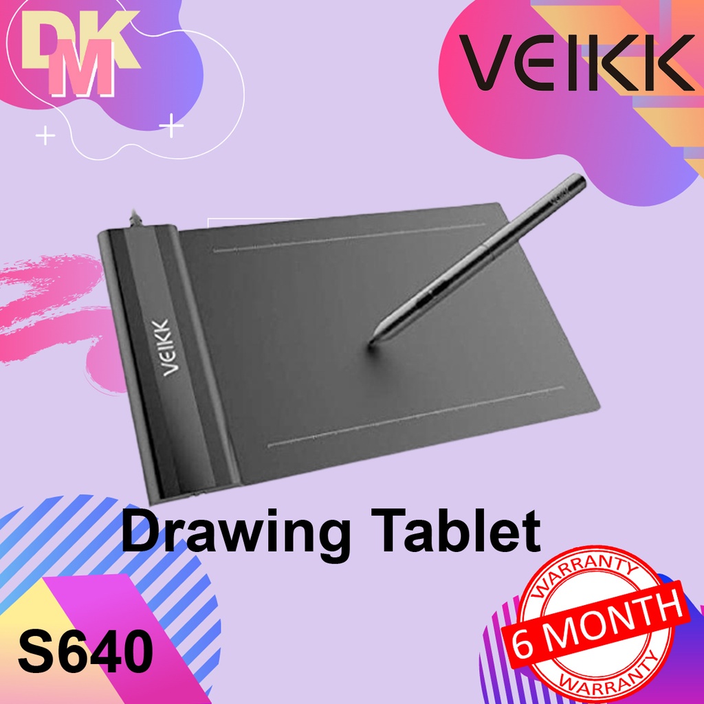 Jual Drawing Pen Tablet Veikk S640 Digital Graphic OSU Alt H420 G430 G640 Shopee Indonesia