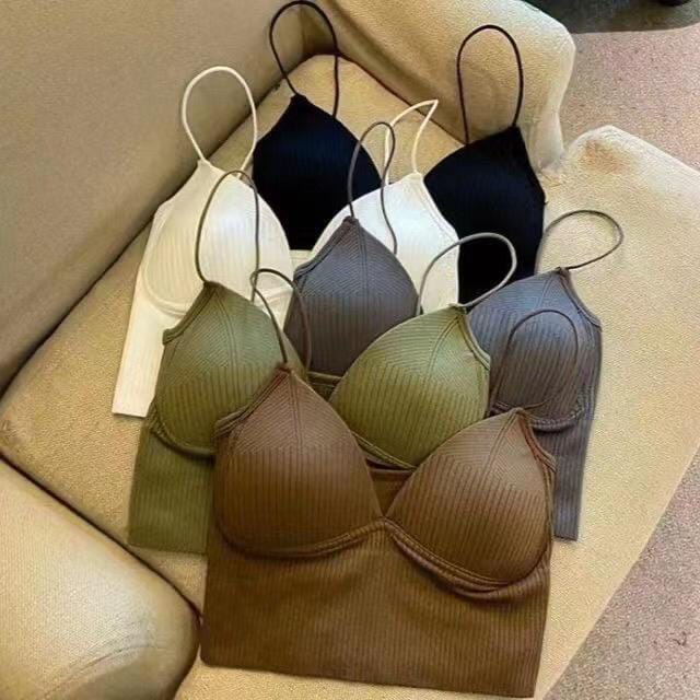 Nicebra Tanktop Wanita Ada Cup Bra Korean Kamisol Import 1125