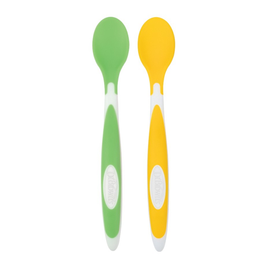 Dr. Brown's Soft-Tip Spoon Sendok Makan Silikon Bayi 2 Pack