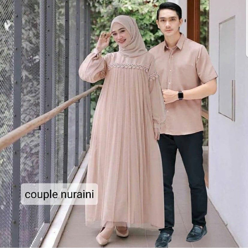 COUPLE CP NURAINI RENDA TILE MOSCREPE (ADA KEMEJA SAJA) HM ADA VIDEO REAL PICT HM