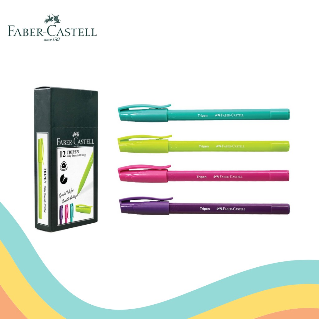 

BALLPOINT FABER CASTELL TRIPEN 0.7 MM (12 PCS)