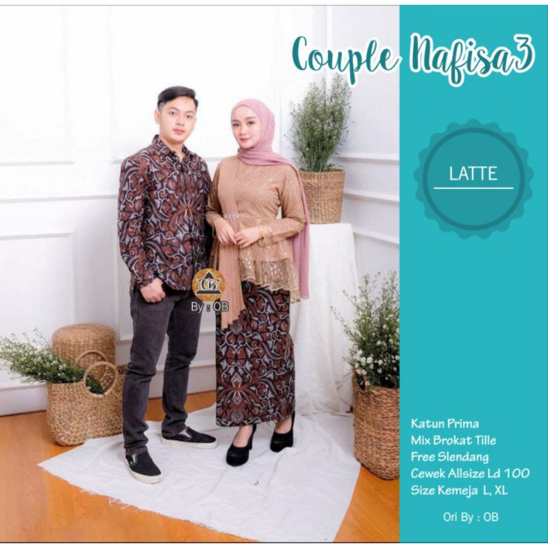 BATIK COUPLE KEBAYA BROKAT LAMARAN COUPLE KEBAYA WISUDA KEBAYA LAMARAN SETELAN BROKAT GAUN PESTA