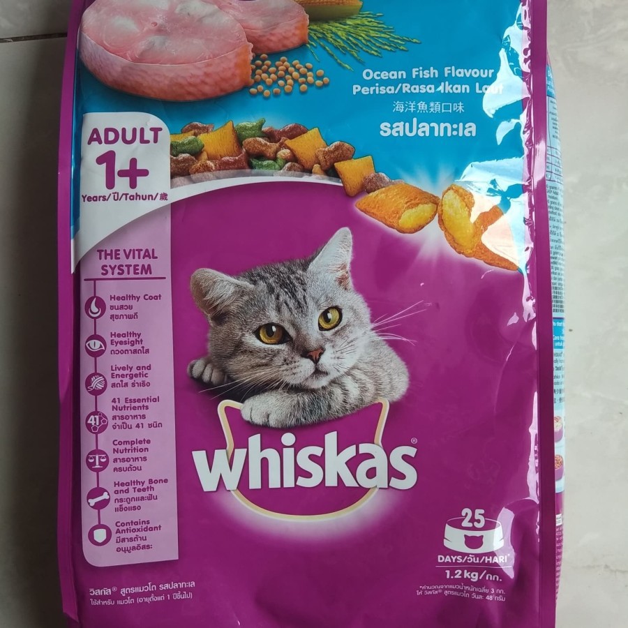 whiskas dry Adult 1,2 kg Freshpack makanan kucing 1,2kg