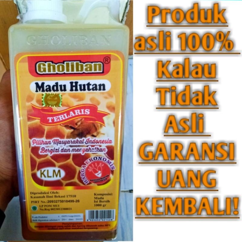 

Madu Hutan kalimantan 1 kg gholiban Original Botol Embos!!