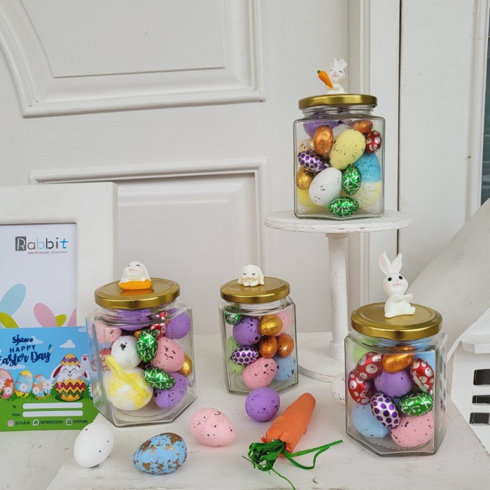 

Paket dekorasi box hampers easter bunny eggs kelinci telur paskah 35