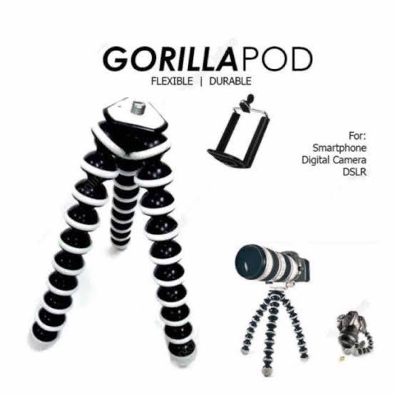 TRIPOD FLEKSIBEL GORILLA POD JUMBO UKURAN XL UNTUK SMARTPHONE DAN KAMERA AKSESORIS FOTOGRAFI