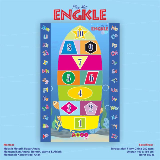 Playmat Engkle Karpet Engkle Mainan Luar Ruangan 