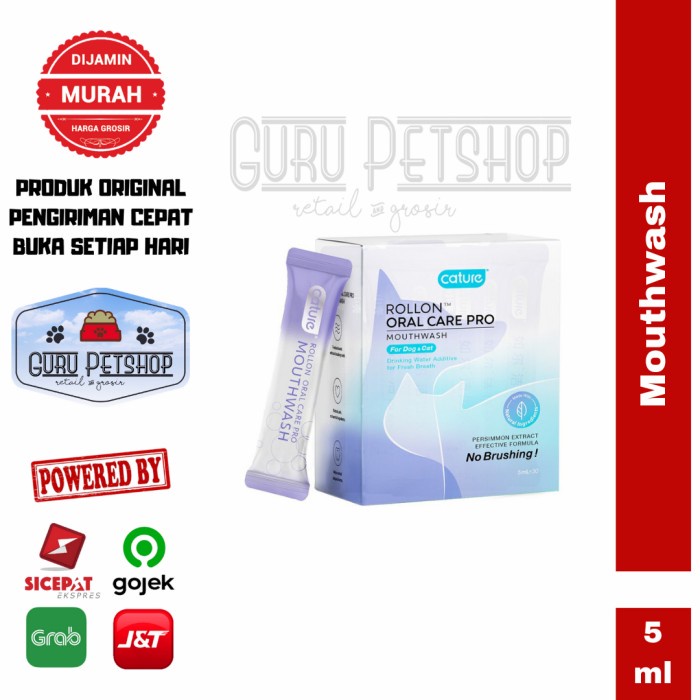 Cature Rollon Oral Care Pro Mouthwash / Plaque Stop / Penghilang Bau