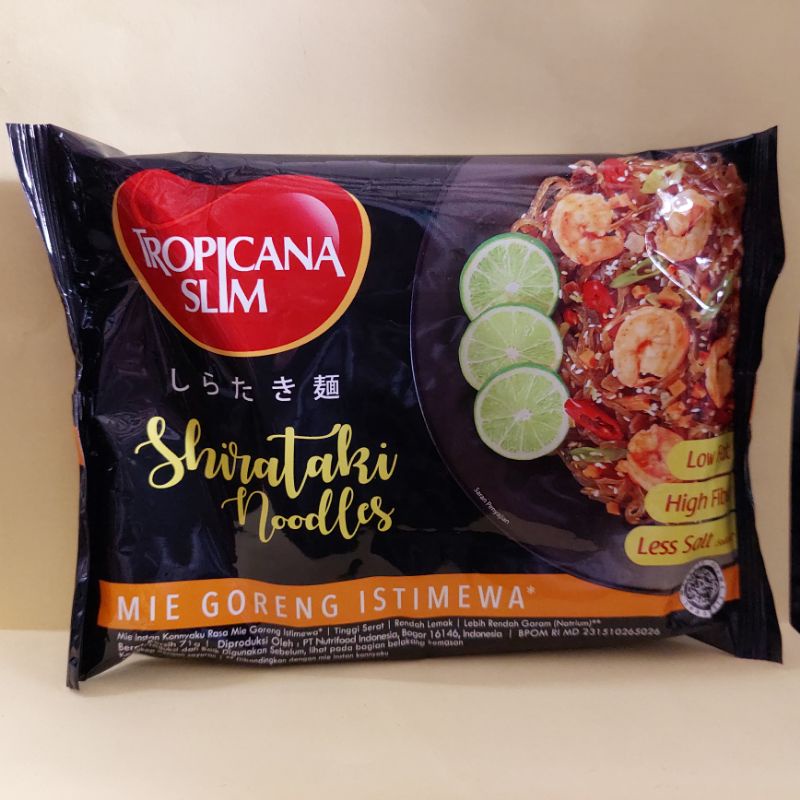

Tropicana Slim Shirataki Noodles Instan 71gr