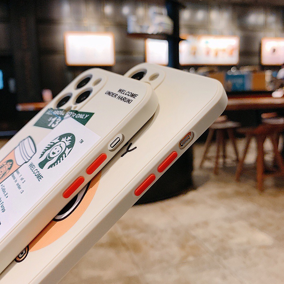 Snoopy Starbucks Casing Vivo Y20 Y50 Y30 Y17 Y15 Y11 Y12 Y95 Y93 Y91 Y30i Y20i Y20S Y12S V20 SE Pro Y51 Y31 S1 Y91i Y91C Y12i Y19 Y1S V9 Y85 Y97 V11i Y71 Y71i Y81 V5S Y67 Y66 Y65 V5 Lite Case Cute Starbuck Coffee Label Liquid Silicone Back Phone Cover-8