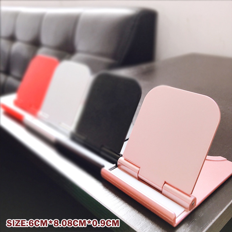 Stand Holder Lipat Portable Bentuk Persegi Bahan Plastik Untuk Handphone