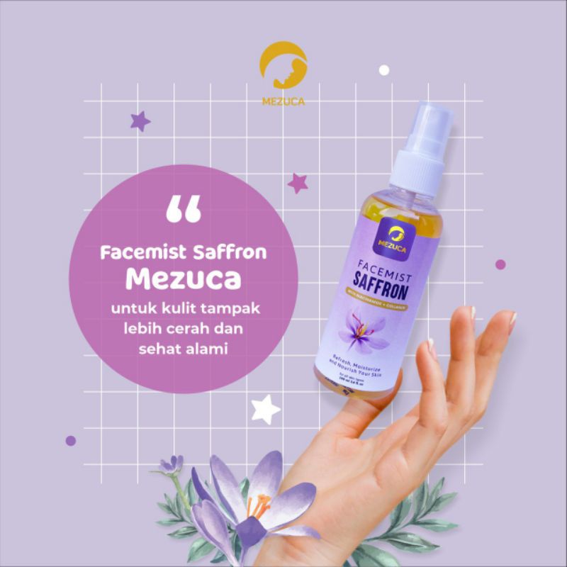 Facemist Safron BPOM - Facemist Saffron Original dari Mezuca Untuk Menghilangkan Jerawat