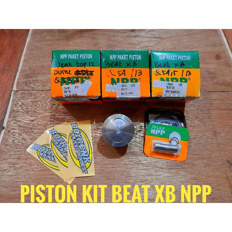 PISTON KIT BEAT KVY BEAT KARBU XB NPP 53.5/13 54/13 54.5/13 55/13 55.5/13-BOYRENK