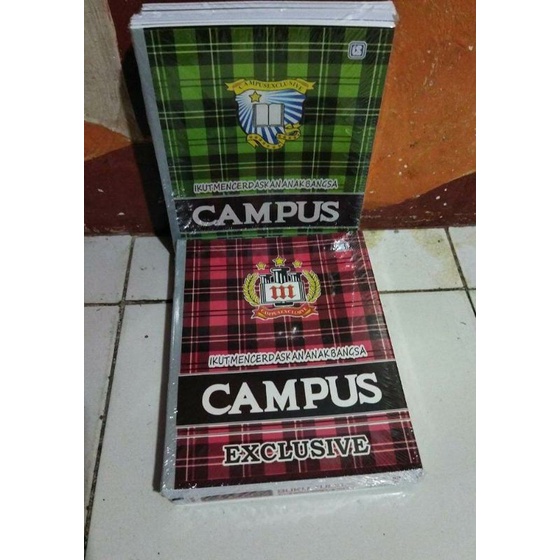 

buku tulis Campus isi 38.lembar 1.pak 10.buku