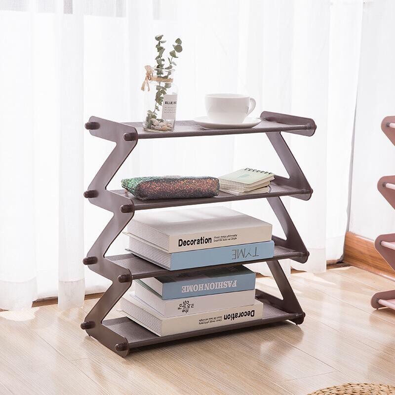 Rak Sepatu 4 Susun Shoe Rack Sandal Holder Mudah Bongkar Pasang Rak Sepatu Lipat Serbaguna Storage