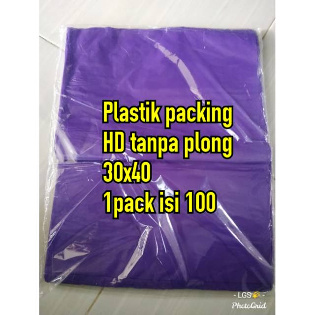 plastik warna polos Plastik packing HD tanpa plong