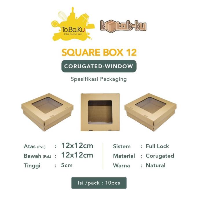 

best produk] Kotak-Ku Corugated Square Box Window 12