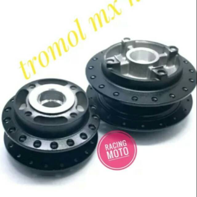 SET TROMOL MX NEW DOUBLE DISC WARNA HITAM RIDE IT