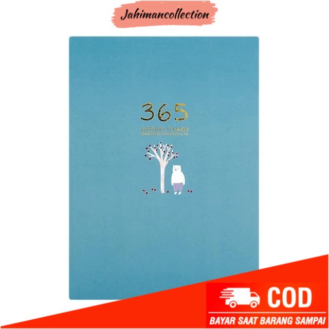 

✨ BISA COD ✨ Buku Catatan Diary Notebook 365 Hardcover Book - Biru Muda