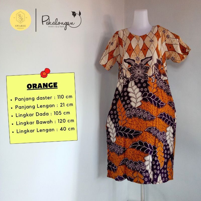 Baju Daster Wanita Remaja Dewasa Busui Lengan Pendek Motif Batik