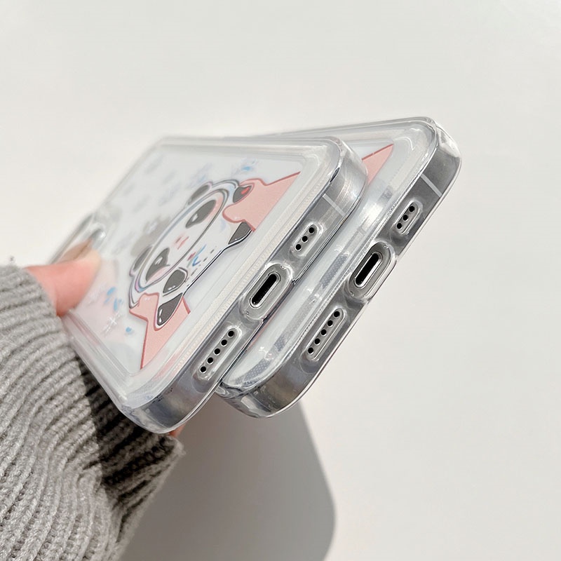Case Pelindung Transparan Motif Kartun Untuk Iphone 13 13PRO 13PROMAX 12PRO 12PROMAX 11 PRO MAX XSMAX XS XR 7 8plus