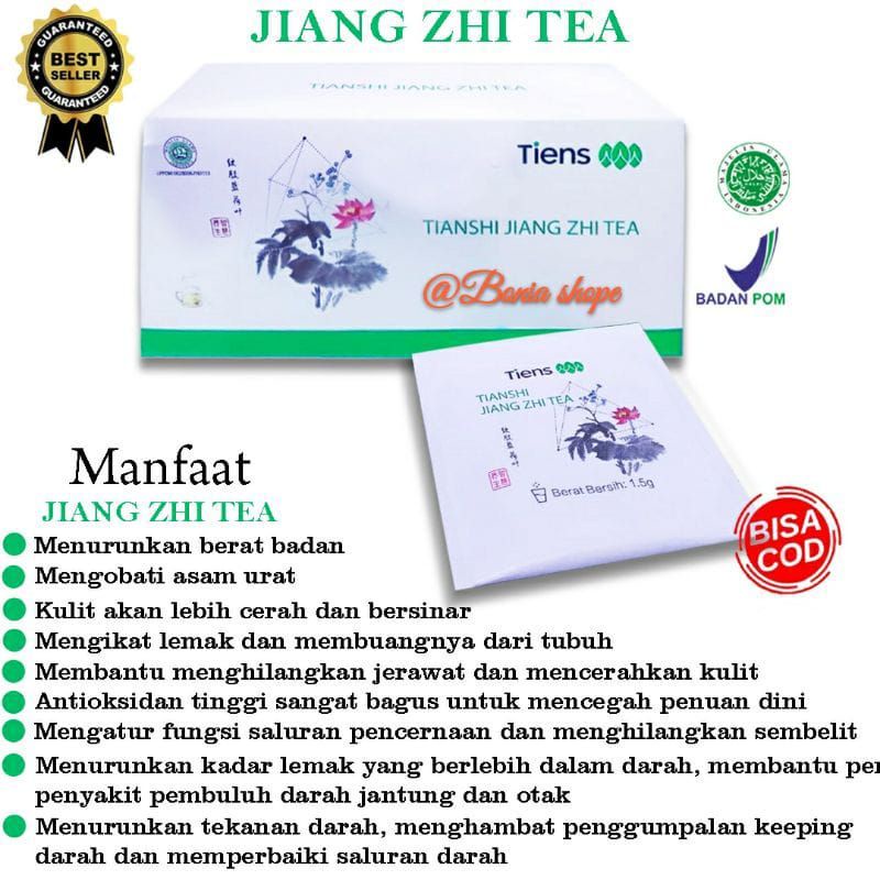 [TERLARIS] JIANG ZHI TEA TIENS || PELANGSING BADAN || OBAT ASAM URAT TIENS || PENETRALISIR RACUN