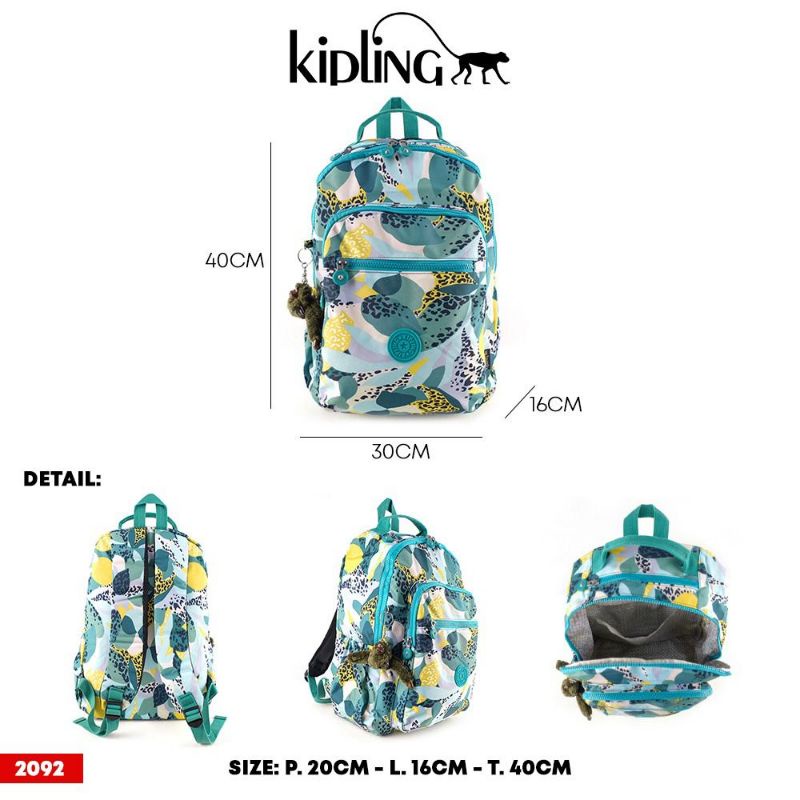 Ransel Kipling Motif ori bhn Parasut tebal bestseller
