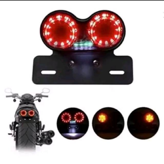 lampu stop led doble plus sein led XSR 155 japstyle grill cb 100
