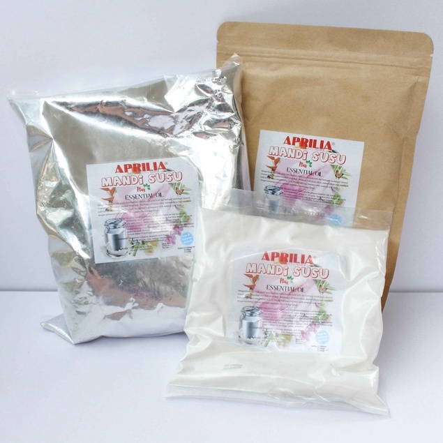 MANDI SUSU BUBUK WHITENING APRILIA 1 KILO/ MANDI SUSU BUBUK with Essential Oil  APRILIA  1 KILO