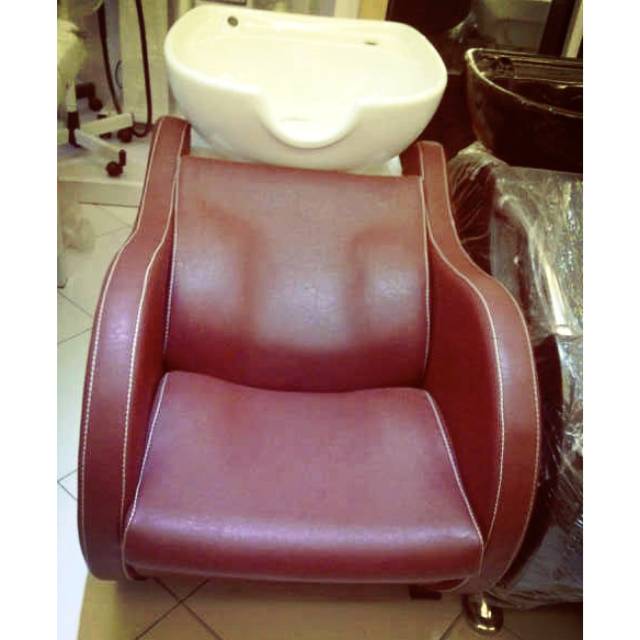 Kursi keramas washbak elegan cantik bahan keramik salon kecantikan