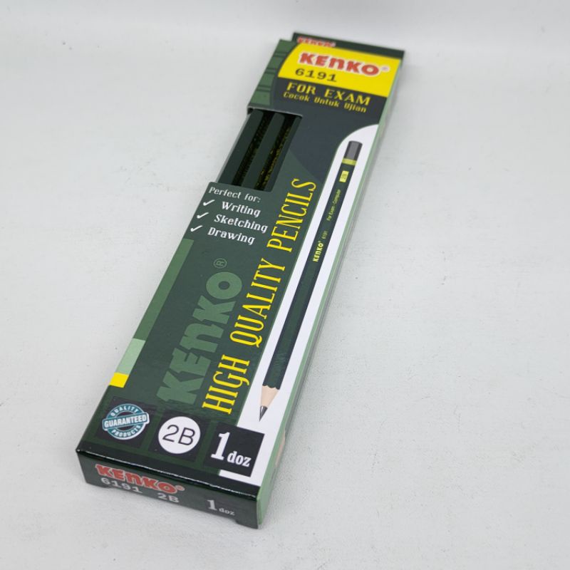 [ERA] Pensil KENKO 6191 2B For Exam cocok untuk Ujian isi 12pcs