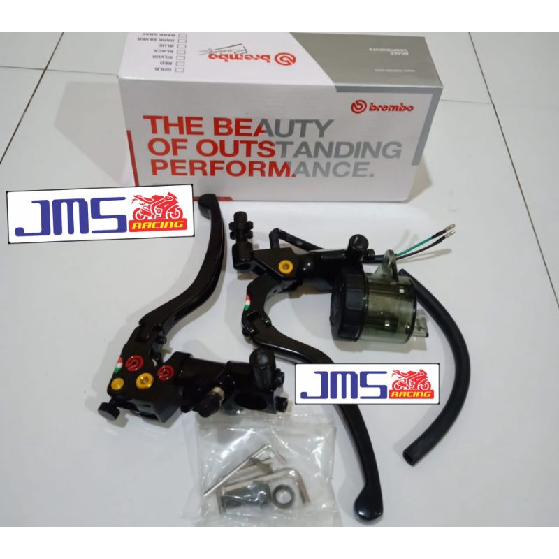 master rem kanan atas plus handle kiri scarlet/brembo 1 set universal beat mio vario vixion cb r15 fu mx