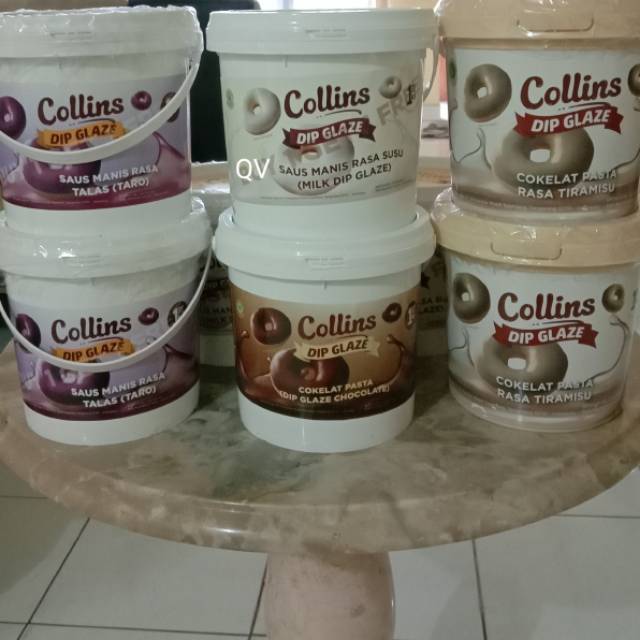 COLLINS DIP GLAZE 1KG Kolin Colin COLLIN COKELAT